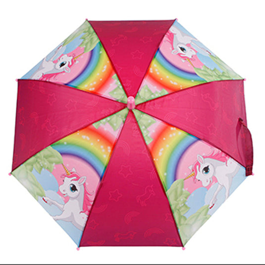 Unicorn paraplu meisjes 70 cm polyester roze