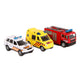 2-play die-cast hulpdienst voertuigen nl met licht en geluid