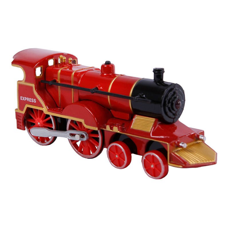 Load image into Gallery viewer, 2-play locomotief met licht en geluid pull-back 14 cm zwart
