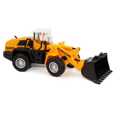 2-play shovel pull-back 16 cm geel