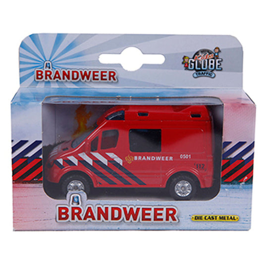 Kids globe die-cast brandweerauto