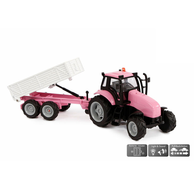 Load image into Gallery viewer, Kids globe die-cast tactor met aanhanger - roze
