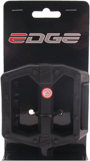Edge pedaalset bmx breed kunststof zwart