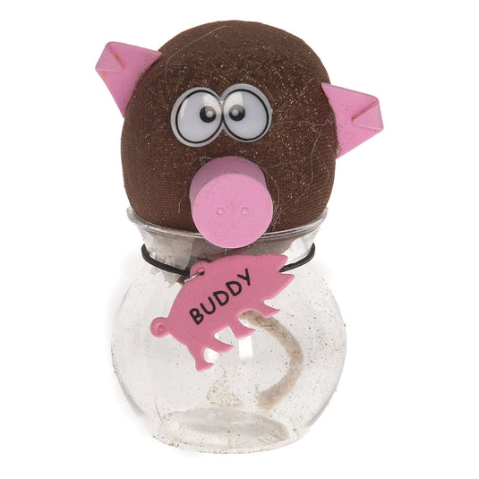 Toys amsterdam grasvriendjes varken junior 12,5 cm vilt bruin