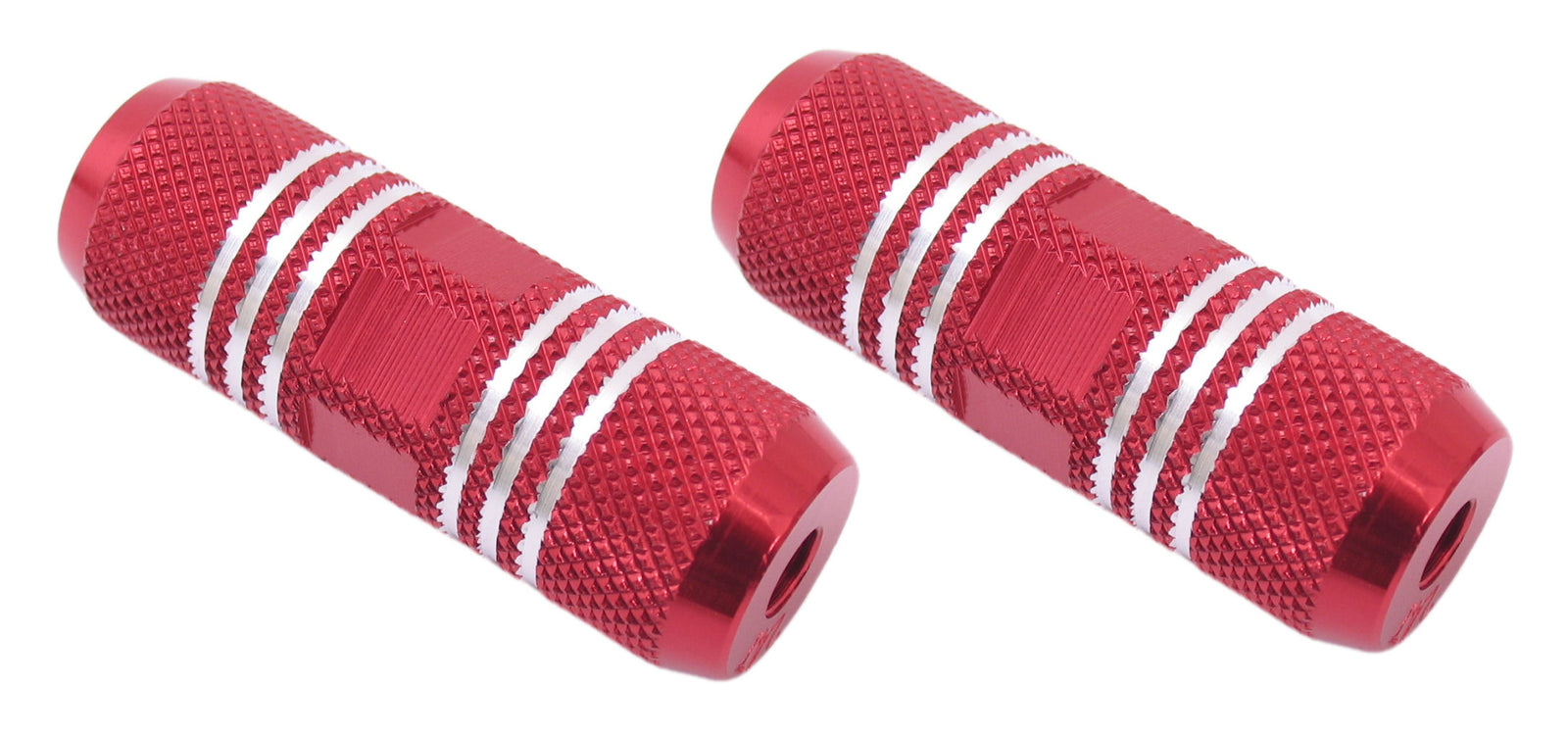 Footrest set Freestyle 80 mm on 3/8" axle - red