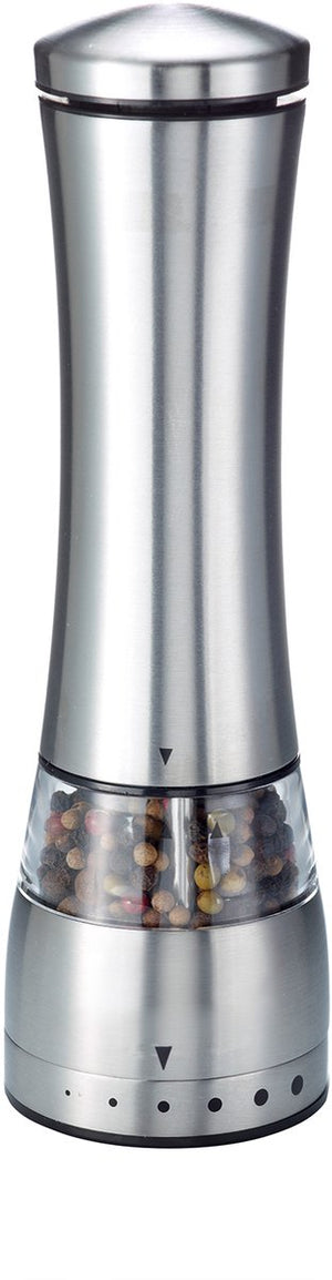 Westmark peper- en zoutmolen, elektrisch, met keramische maalwerk, hoogte: 21,5 cm, roestvrij staal, automatic, zilver, 63582260
