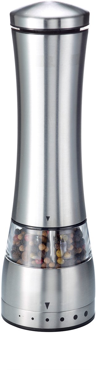 Westmark peper- en zoutmolen, elektrisch, met keramische maalwerk, hoogte: 21,5 cm, roestvrij staal, automatic, zilver, 63582260
