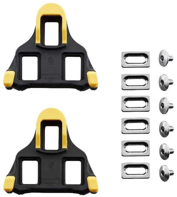 Load image into Gallery viewer, Schoenplaatjes Shimano SM-SH12 SPD-SL met 6 graden speling - geel
