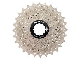 Sunrace cassette 10 speed 11-28t. csrs0 silver alu spider