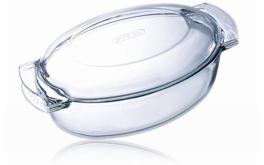 Pyrex ovenschaal ovaal met deksel 5,8l