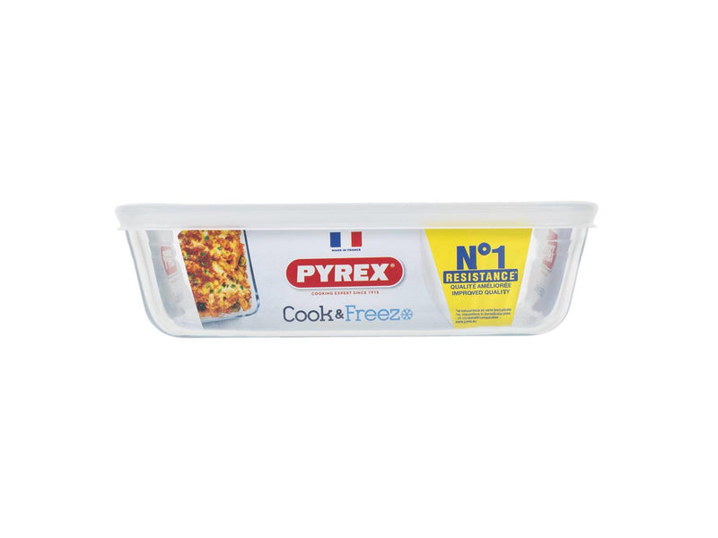 Load image into Gallery viewer, Pyrex schaal met kunststof deksel 1.5l
