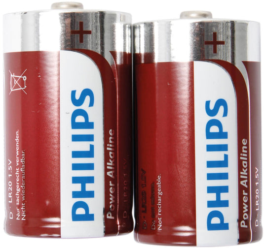 Philips batterij powerlife battery powerlife lr20 mono 2 in blister