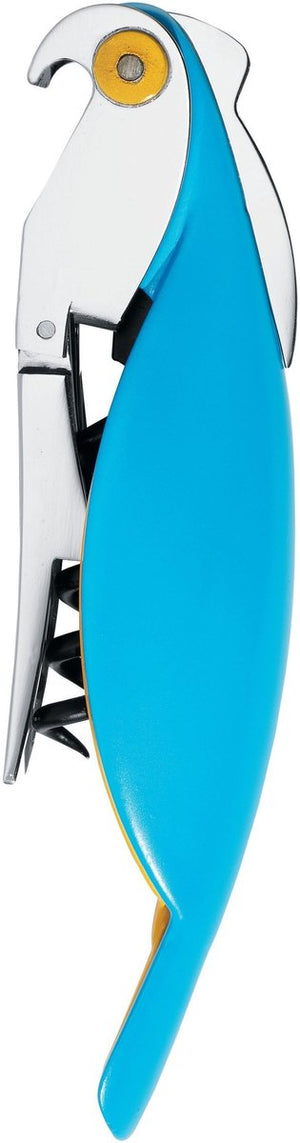 Alessi parrot design kurkentrekker blauw