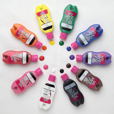 Tulip • zachte textielverf 29,5ml rainbow 10st.