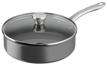 Tefal renew+ hapjespan - ø24 cm - met deksel - keramisch - pfas-vrij - geschikt voor inductie