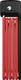 Abus Bordo Lite 85cm Rood Vouwslot