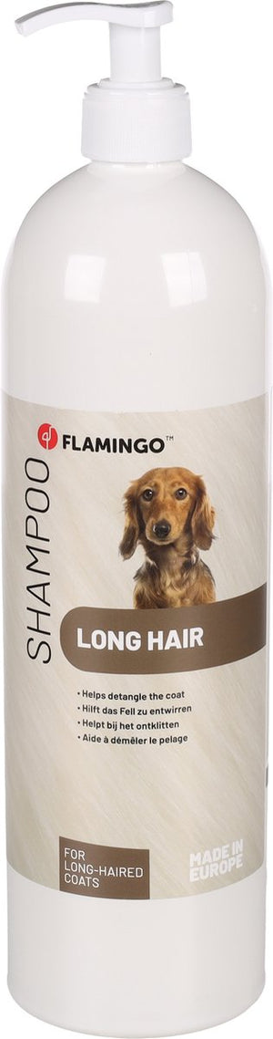 Flamingo - shampoo honden - shampoo 1l lange vacht - 1st