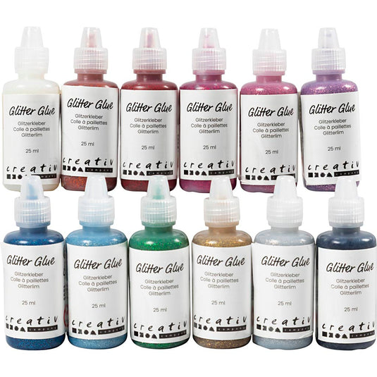 Creativ company https: www.cchobby.nl glitterlijm-diverse-kleuren-12x25-ml-1-doos