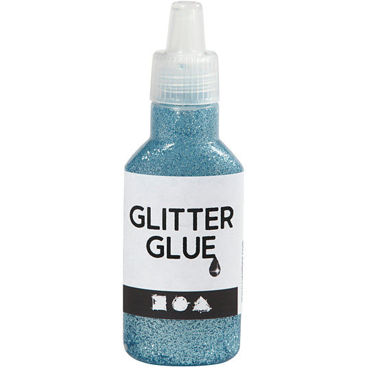 Creativ company glitterlijm, lichtblauw, 25 ml 1 fles