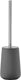 Zone denmark nova toiletborstel met houder - wc borstel vrijstaand - toilet badkamer accessoires - porselein - 37 x 10,3 cm - grijs