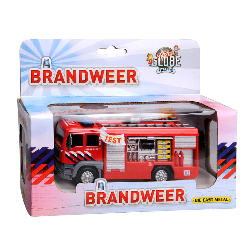 Load image into Gallery viewer, Brandweer blusauto met licht en geluid
