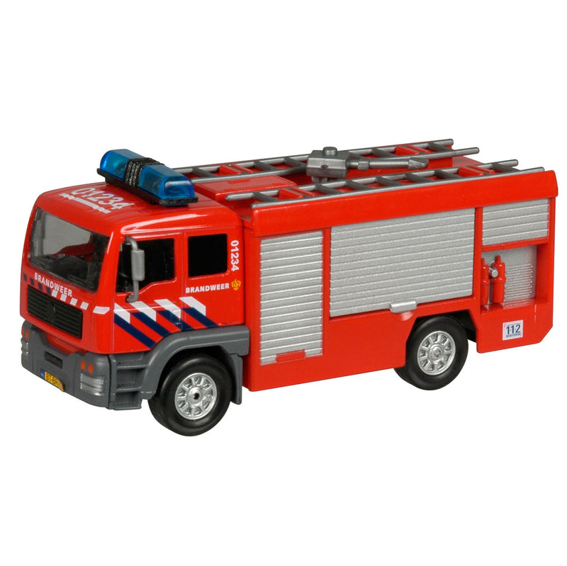 Load image into Gallery viewer, Brandweer blusauto met licht en geluid
