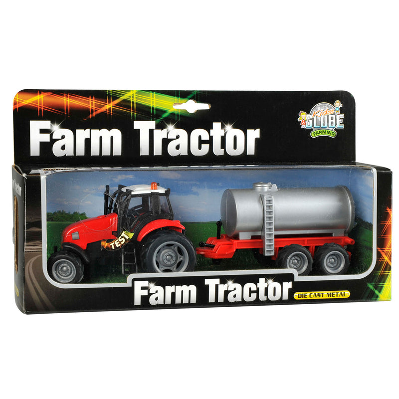 Load image into Gallery viewer, Kids globe tractor met aanhanger licht geluid 1:32
