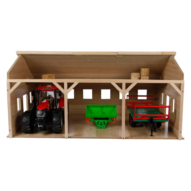 Load image into Gallery viewer, Kids globe landbouwloods hout voor 3 tractoren, 1:16
