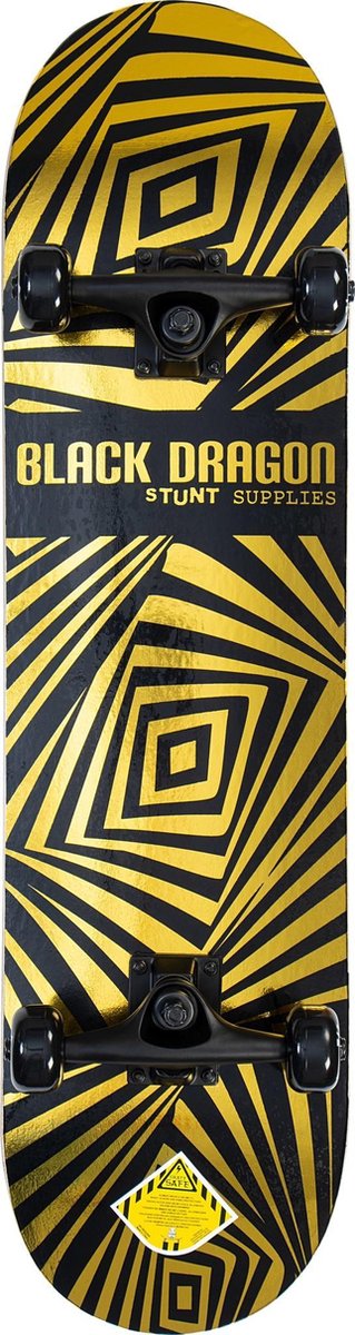 Black dragon skateboard - prism blox - goud zwart - 100kg