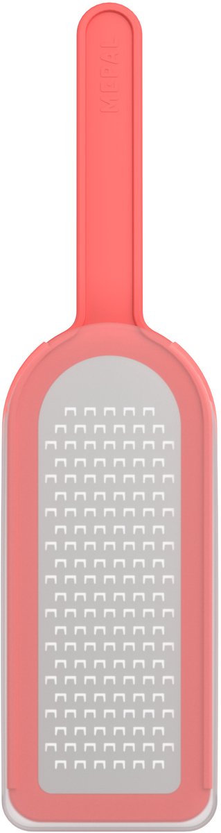 Mepal rasp rvs chef it - 30 cm - keukenrasp - met veiligheidsdeksel - scherpe messen - vaatwasmachinebestendig - keukengerei - coral