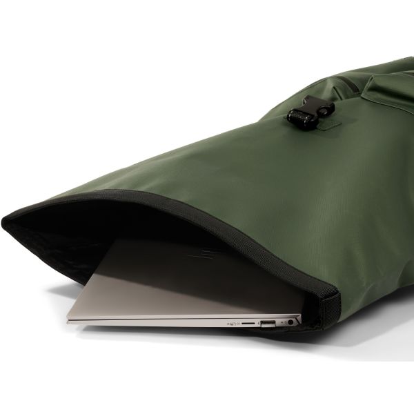 Load image into Gallery viewer, Dutchperfect urban proof backpack rolltop forest green - recycled
