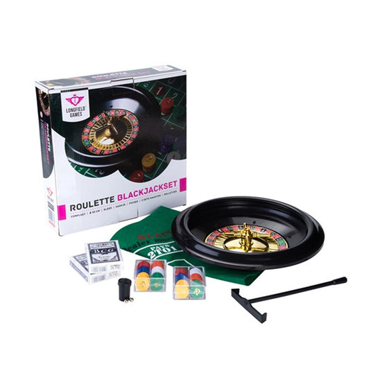 Longfield roulette - black jack set 30cm compleet