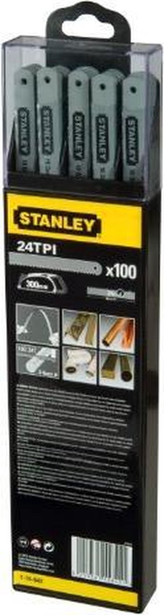 Stanley handgereedschap metaalzaagblad 300mm - 24t inch (10 stuks) - 1-15-842