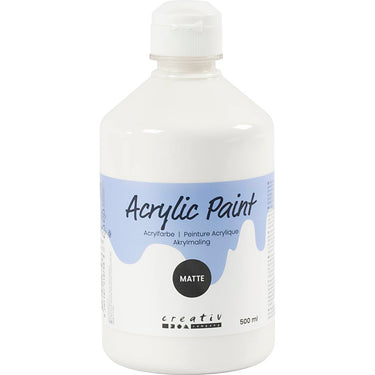 Https: www.cchobby.nl acrylverf-mat-wit-500-ml-1-fles