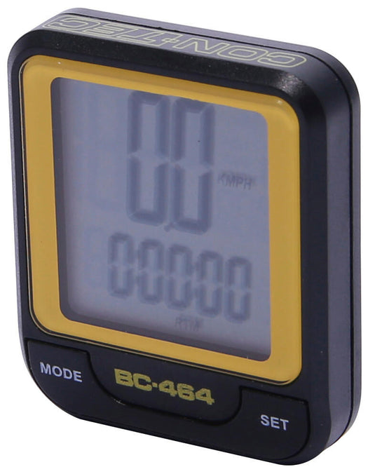 Contec fietscomputer cbc-464 ct computer cbc-464 wire, black neoyellow