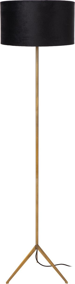 Lucide tondo - vloerlamp - ø 38 cm - 1xe27 - mat goud messing