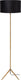 Lucide tondo - vloerlamp - ø 38 cm - 1xe27 - mat goud messing