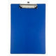 Klembord office depot pvc a4 23,5 x 34cm blauw papierklem