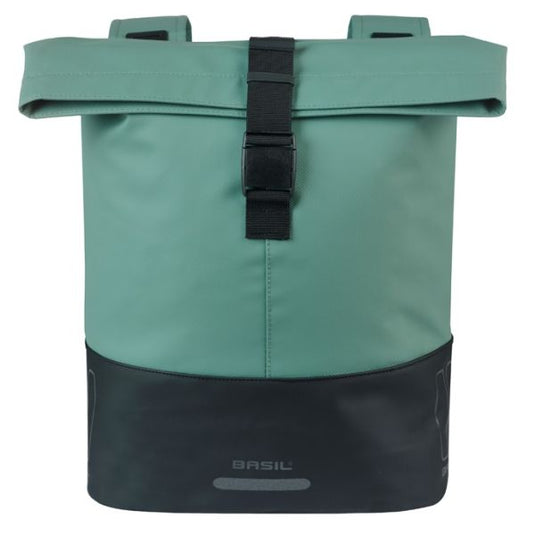 Basil b.v. dubbele fietstas basil cove 28-32l 14 x 29 x 36 cm - groen zwart