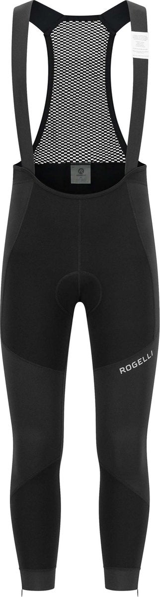 Rogelli artico lange fietsbroek - met bretels - heren - zwart - xxl