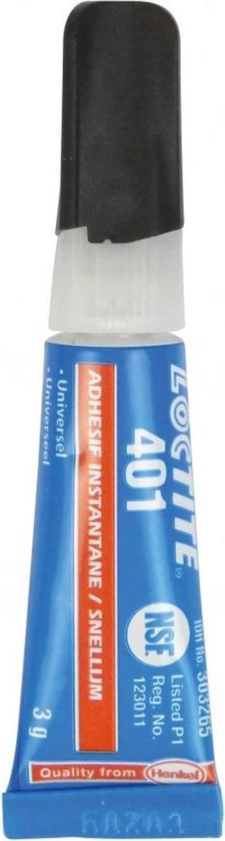 Loctite secondelijm 401 blauw 3 gram