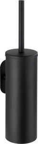 Wenko turbo-loc® toiletborstelhouder met deksel orea rvs zwart mat - wc borstel met houder - bevestigen zonder boren - zelfklevend - 10 jaar garantie