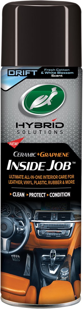 Turtle wax hybrid solutions inside job drift - ultieme alles-in-één interieurverzorging - voor leer, vinyl, kunststof, rubber meer - 500ml