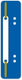 Kangaro - snelhechterstrip - donkerblauw - 2-gaats - doos a 100