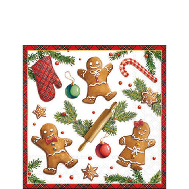 Ambiente servetten 25cm gingerbread cookies fsc mix