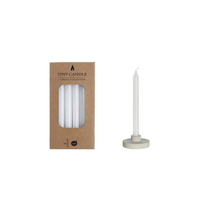 Afbeelding laden in galerijviewer, Ideas 4 seasons kaarsen h14cmxã˜1.2cm mini wit set a 12 stuks
