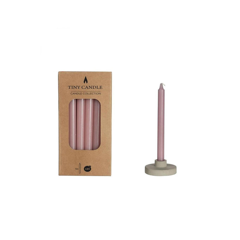 Afbeelding laden in galerijviewer, Ideas 4 seasons kaarsen h14cmxã˜1.2cm mini mauve set a 12 stuks
