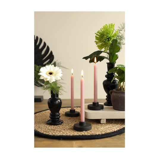 Ideas 4 seasons kaarsen h14cmxã˜1.2cm mini mauve set a 12 stuks