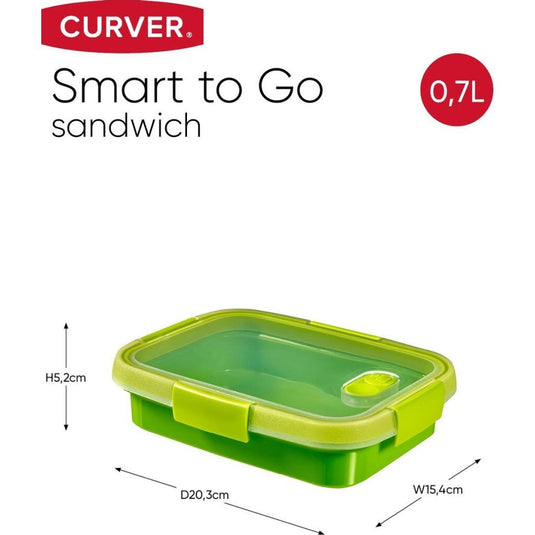 Curver smart to go sandwich box 0,7 l
