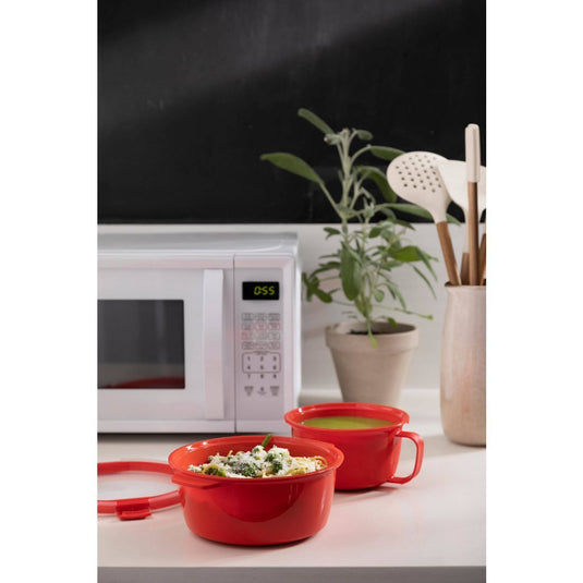 Curver curver microwave soepkom 0.9l rood